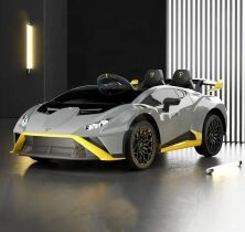 Дитячий електромобіль Lamborghini M 5034EBLR-11 дрифт колеса, MP3, USB, Пульт / сірий