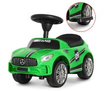 Дитяча каталка-толокар Bambi 2 в 1 Mercedes M 4074L-5 батьківська ручка музика зелене **