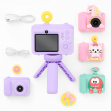 Дитячий фотоапарат XL890-1A-4A робить фото-відео, моментальний друк, 2 камери, штатив, 4 види