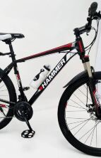 Велосипед Спортивний S200 HAMMER колеса 27.5 дюйма рама алюміній 19" чорно-червоний