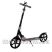 Самокат складаний двоколісний GS-0056 алюмінієвий з ручним гальмом і ліхтариком / колір чорний
