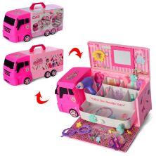 Дитячий набір перукаря для дівчинки 8251P Машина-трюмо 37 предметів рожевий**