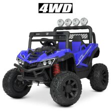 Дитячий двомісний електромобіль Bambi 4WD Баггі M 4634EBLR-4 Квадроцикл з м'яким сидінням і MP3 / синій**
