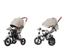 Велосипед-коляска дитячий триколісний TILLY TRAVEL T-387/1 Бежевий льон