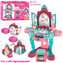 Дитячий туалетний столик 76 см зі стільчиком, зі світловими і звуковими ефектами / 008-988**