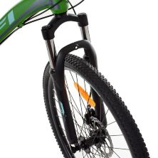 Велосипед спортивний алюмінієвий MTB PROFI 24 дюймів G24VELOCITY A24.1 SHIMANO / зелено-чорний