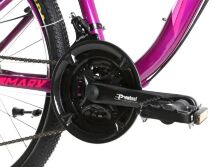 Спортивний гірський алюмінієвий велосипед 27.5д Crosser P6-2 з дисковими гальмами Shimano / жіночий фіолетовий