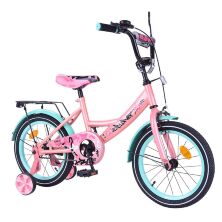 Велосипед дитячий двоколісний 16 дюймів EXPLORER T-216116 pink_green рожевий