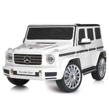 Дитячий одномісний електромобіль джип Mercedes M 5028EBLR-1 м'яке сидіння, 4 мотори / білий