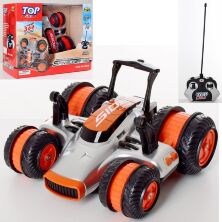 Трюкова машина 10075 на гумових колесах зі світлом на радіокеруванні 2 кольори