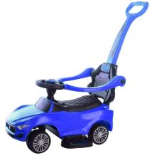 Дитяча каталка-толокар 2 в 1 651-1 батьківська ручка музика підставка для ніг білий