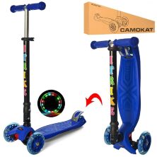 Дитячий складаний триколісний самокат iTrike JR3-003-1-DBL MAXI / колір синій**