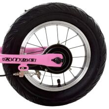 Дитячий беговел велобіг від алюмінієвий дитячий PROFI KIDS колеса 12 дюймів M 5450A-4 з ручним гальмом / рожевий