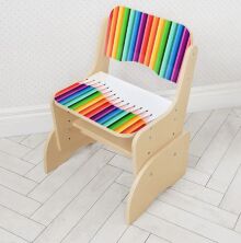 Дитяча регульована парта зі стільчиком растишка Bambi B 2071-77-1 (UA) / колір Олівці венге сетло - корич**