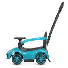 Дитяча МАШИНКА каталка толокар Bambi M 4741-4 з батьківською ручкою і захисним бампером / синя**