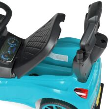 Дитяча МАШИНКА каталка толокар Bambi M 4741-4 з батьківською ручкою і захисним бампером / синя**