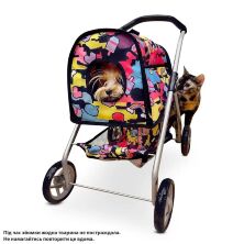 Коляска для для перевезення іграшкових тварин Melogo 9675P з кошиком / 4 кольори