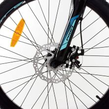 Велосипед спортивний алюмінієвий MTB PROFI 24 дюймів G24SHARP A24.1 SHIMANO / чорно-бірюзовий
