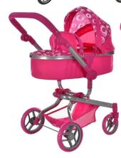 Коляска для ляльок трансформер зимова металева Melogo 9695**