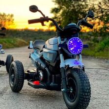 Дитячий електромобіль мотоцикл трицикл Bambi Racer M 3687AL-1 білий **