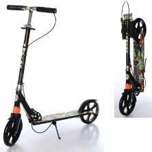 Самокат дитячий двоколісний складаний iTrike SR2-010-1-B з підніжкою чорний**