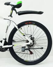 Велосипед гірський спортивний S200 HAMMER колеса 29 дюймів рама алюміній біло-зелений