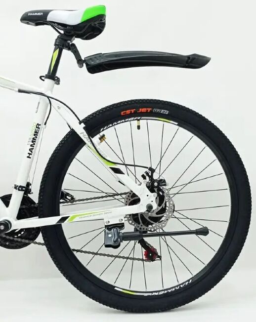 Велосипед гірський спортивний S200 HAMMER колеса 29 дюймів рама алюміній біло-зелений