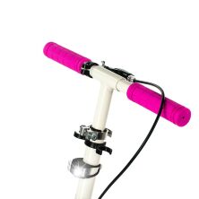 Самокат складаний двоколісний GS-0056 алюмінієвий з ручним гальмом і ліхтариком / колір рожевий