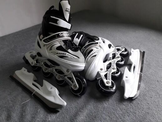 Ролики розсувні 3в1 RS-0032 розмір S (29-33) рама алюміній в сумці / 4 кольори