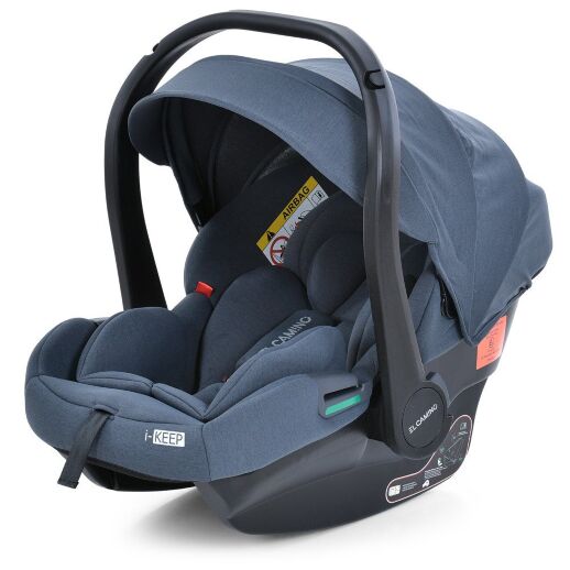 Дитяче автокрісло бебікокон EL CAMINO ME 1186 i-KEEP Melange Midnight Gray автолюлька сіре