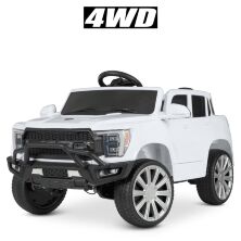 Дитячий одномісний електромобіль Машина Джип Bambi 4WD M 4636EBLR-1 з м'яким сидінням / білий**