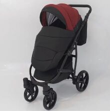 Універсальна Всесезонна Дитяча коляска Трансформер 2в1 BOSTON з Люлькою і підсклянником. Еко Шкіра Біла