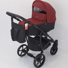 Універсальна Всесезонна Дитяча коляска Трансформер 2в1 BOSTON з Люлькою і підсклянником. Еко Шкіра Біла