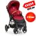 Прогулянкова коляска дитяча El Camino ME 1022L Expert Deep Red червоний**