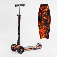 Триколісний дитячий САМОКАТ Best Scooter MAXI S-10606 кермо знімне / колеса PU зі світлом
