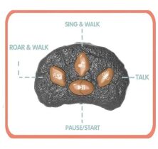Динозавр на радіокеруванні T866-8 "Стегозавр" на батарейках повторюшка, звук, ходить, виконує команди