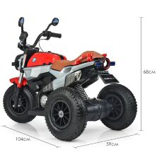 Дитячий електромобіль мотоцикл трицикл Bambi Racer M 3687AL-3 червоний **