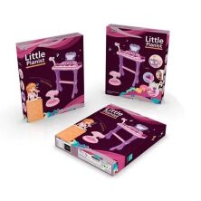 Дитячий синтезатор піаніно на ніжках J92-01 стільчик мікрофон 25 клавіш музика, звук, світло