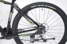 Велосипед гірський спортивний S200 HAMMER колеса 29 дюймів рама алюміній чорно-зелений