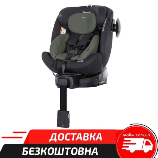 Дитяче автокрісло поворотне CARRELLO Genesis+ CRL-12807 Beetle Green i-Size 40-150см ISOFIX зелене