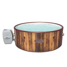 Надувний сімейний круглий басейн-Джакузі (180-66 см) з підігрівом і бульбашковим масажем BESTWAY 60025