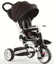 Дитячий велосипед триколісний складаний Crosser MODI T-600 ROSA алюмінієвий з поворотним сидінням чорний