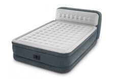 Надувний велюровий матрац ліжко INTEX 64448 з вбудованим насосом**