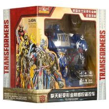 Інтерактивний робот трансформер 757-B005 Оптімус Прайм на радіокеруванні акумулятор світло синій