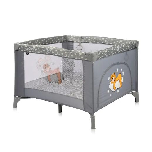 Манеж-ліжко Lorelli Play Station Grey Clouds сірий