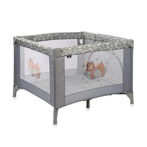 Манеж-ліжко Lorelli Play Station Grey Clouds сірий