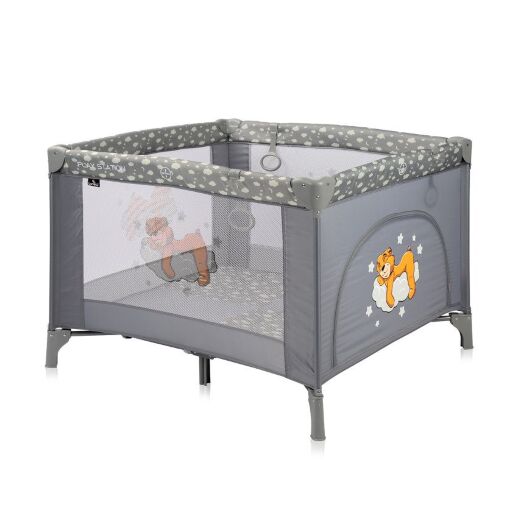 Манеж-ліжко Lorelli Play Station Grey Clouds сірий