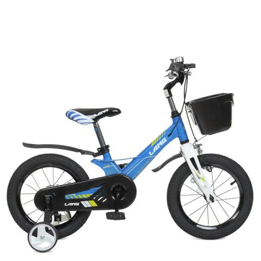 Велосипед дитячий двоколісний 14-MERCURY колеса 14 дюймів дискові гальма рама магній білий