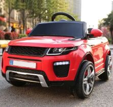 Дитячий двомісний електромобіль джип машина Land Rover M 3213EBLR-3 / м'яке сидіння / колір червоний **