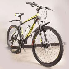 Велосипед гірський спортивний S200 HAMMER колеса 29 дюймів рама алюміній чорно-жовтий